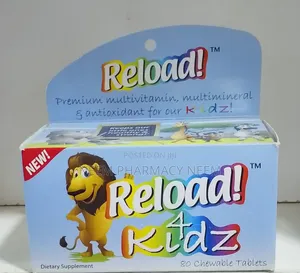 Reload 4 Kidz Premium Multivitamin & Multimineral-80 Chewable Tablets