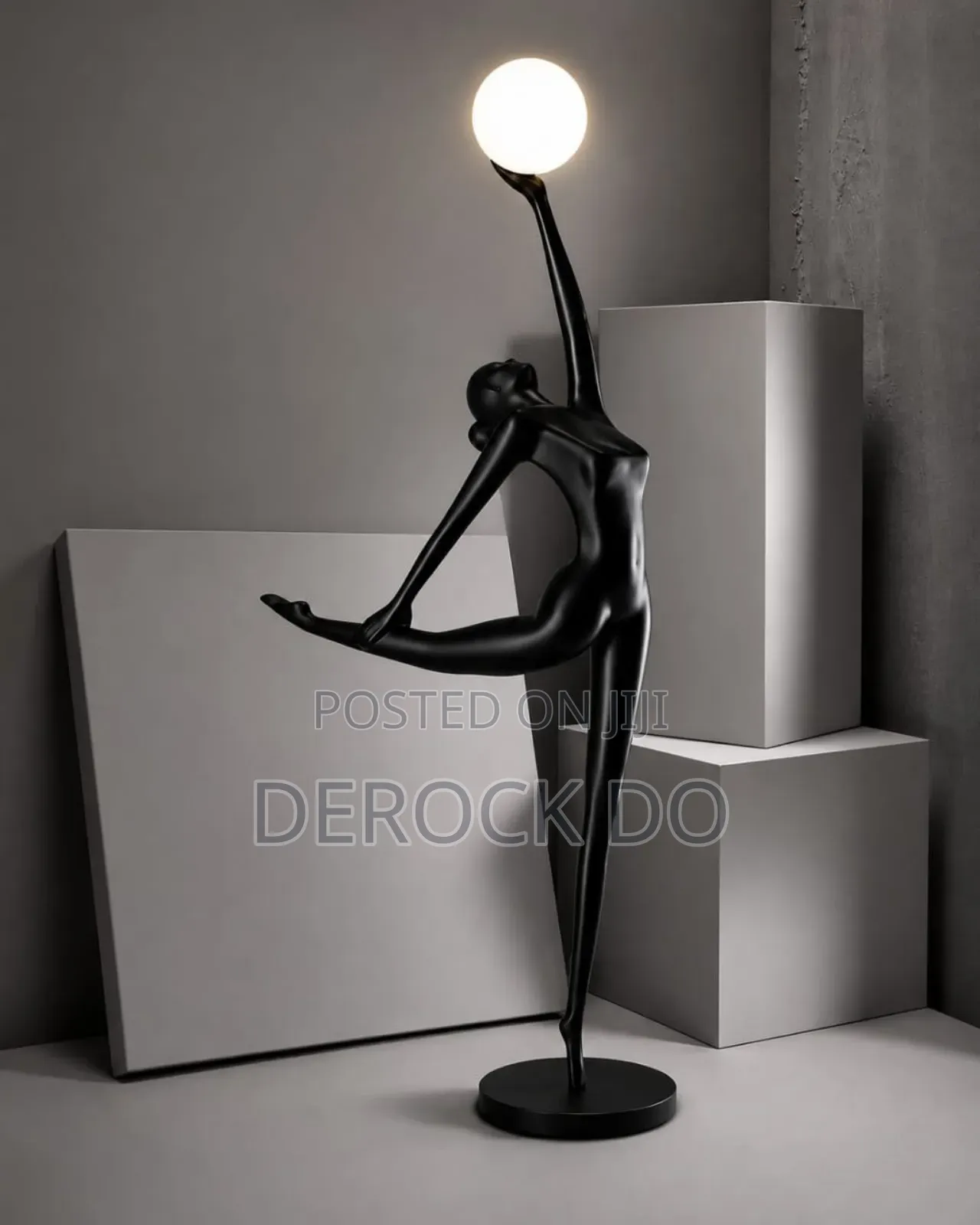 Gymnast Art Sculpture Floor Lamp
