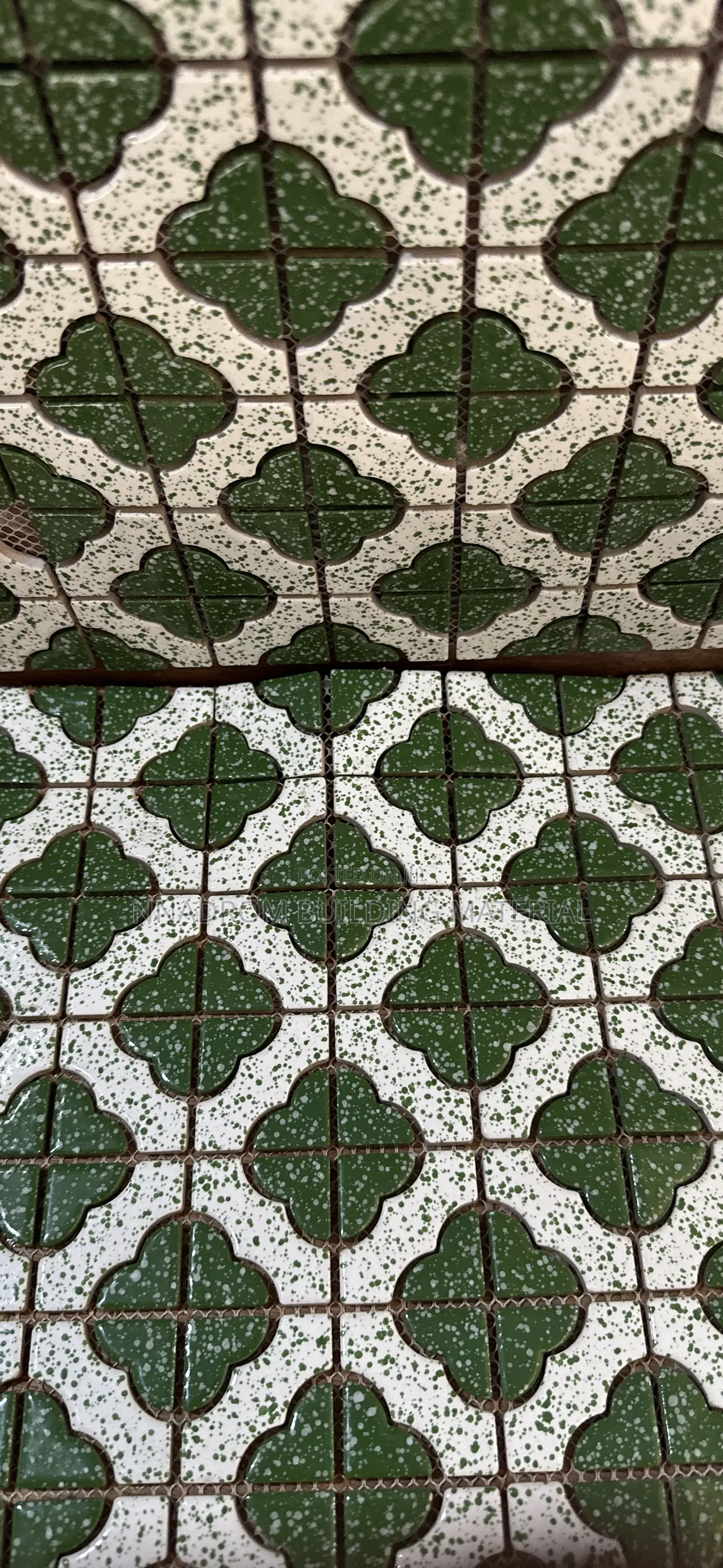 Green Butterfly Design Mosaic