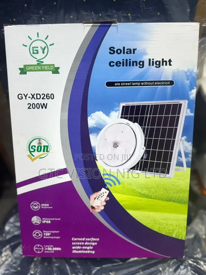 200 Watts of Solar Ceiling Light