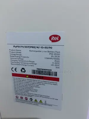 Itel 2.5kwh Lithium Battery 24v