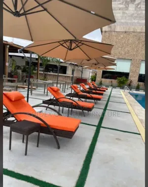 Outdoor Swimming Pool Chair With Stool