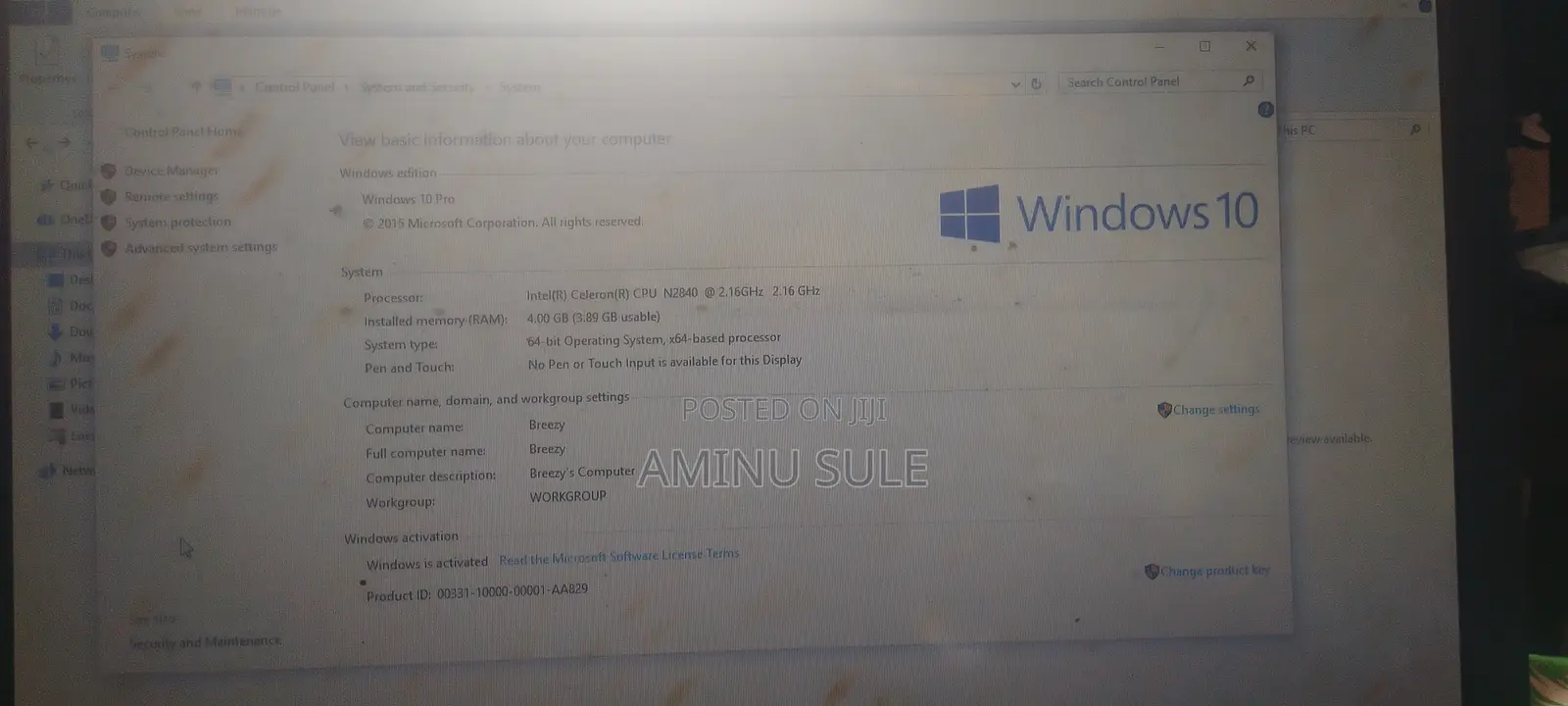 Laptop HP 15 4GB Intel Celeron HDD 500GB