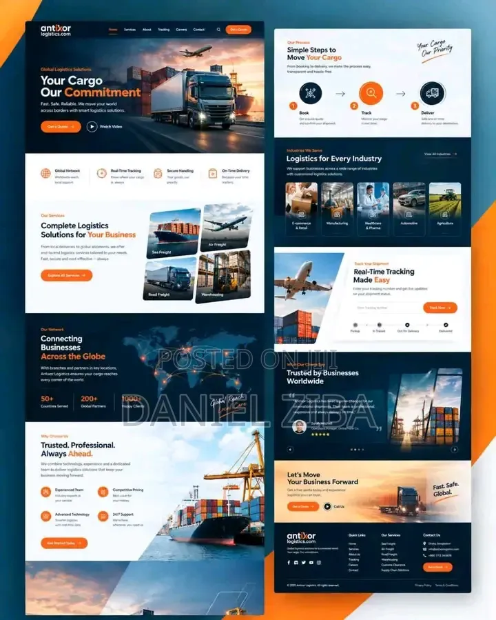 Logistic Website With Tracking System
