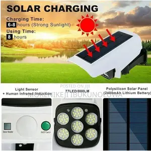 Motion Sensor Outdoor Security Solar Led Light