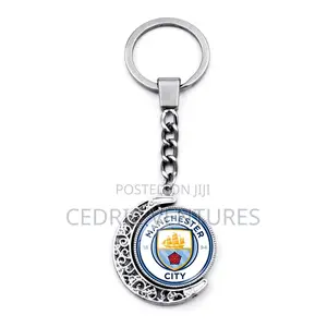 Manchester City Metal Crest Keychain