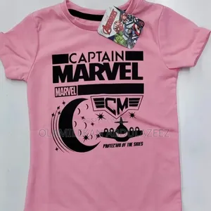 Official Captain Marvel Female T-Shirt – Pink