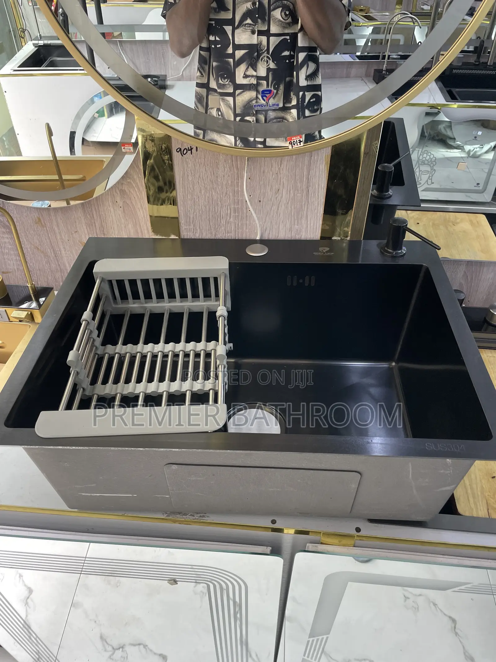 Single Kitchen Sink Black