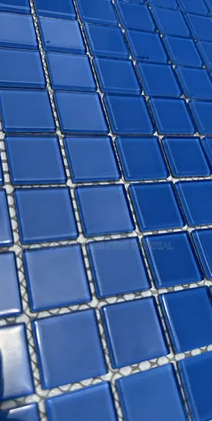 1/1 Mid Blue Glass Pool Mosaic