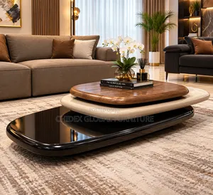 Swivel Wooden Center Table