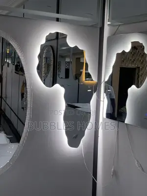 African Map Led Mirror