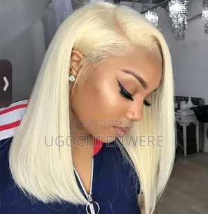 16" Blonde Human Hair Wig – Brand New | Luxury Stylish