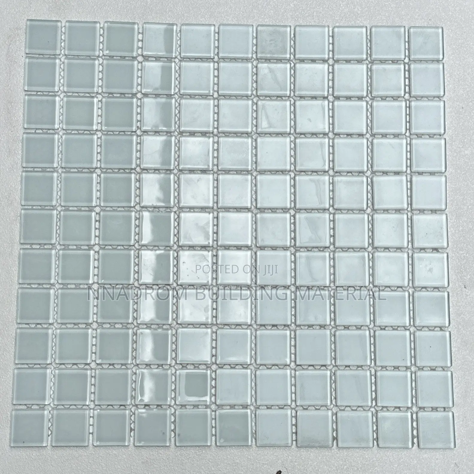 1/1 White Glass Mosaic