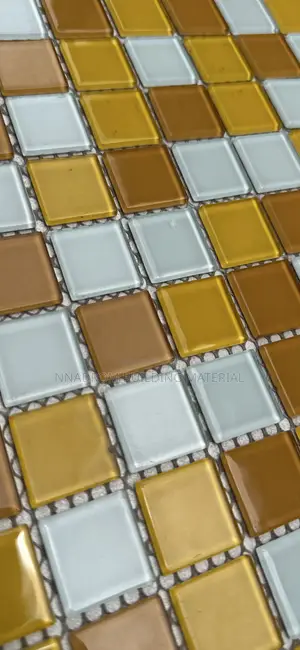 1/1 Yellow and White Glass Mosaic