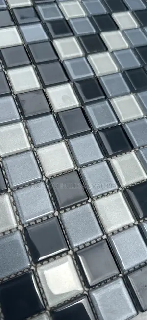 Unique Grey Mixture Glass Mosaic