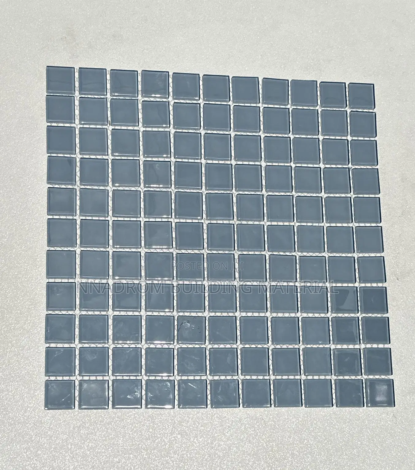 1/1 Grey Mixture Glass Mosaic