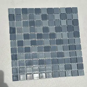 1/1 Grey Mixture Glass Mosaic