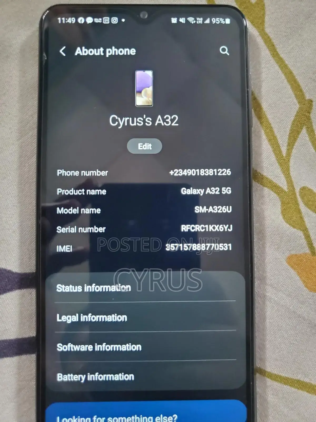 Samsung Galaxy A32 5G 64 GB Gray