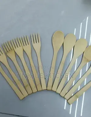 6pcs Bamboo Spoon and Fork