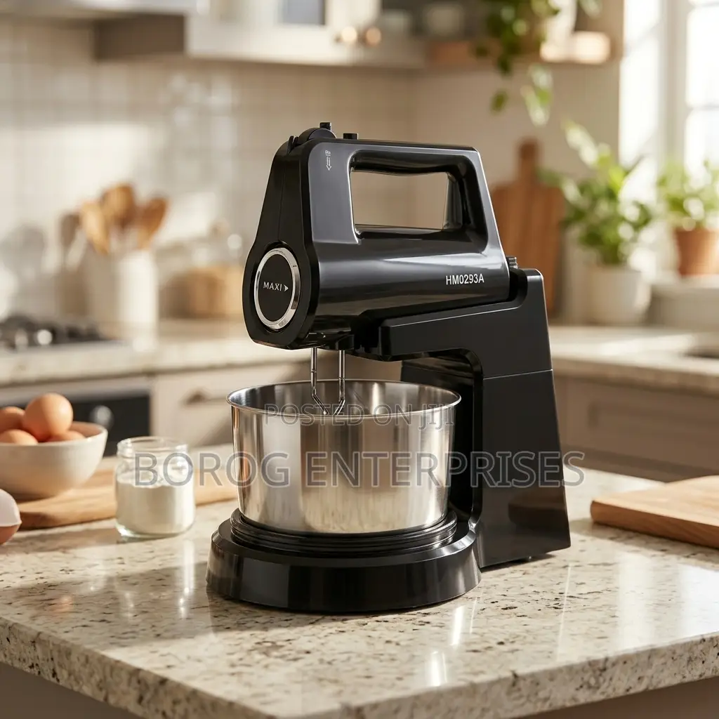 Maxi Standing Kitchen Mixer With Bowl 400W Black (HM0293A)