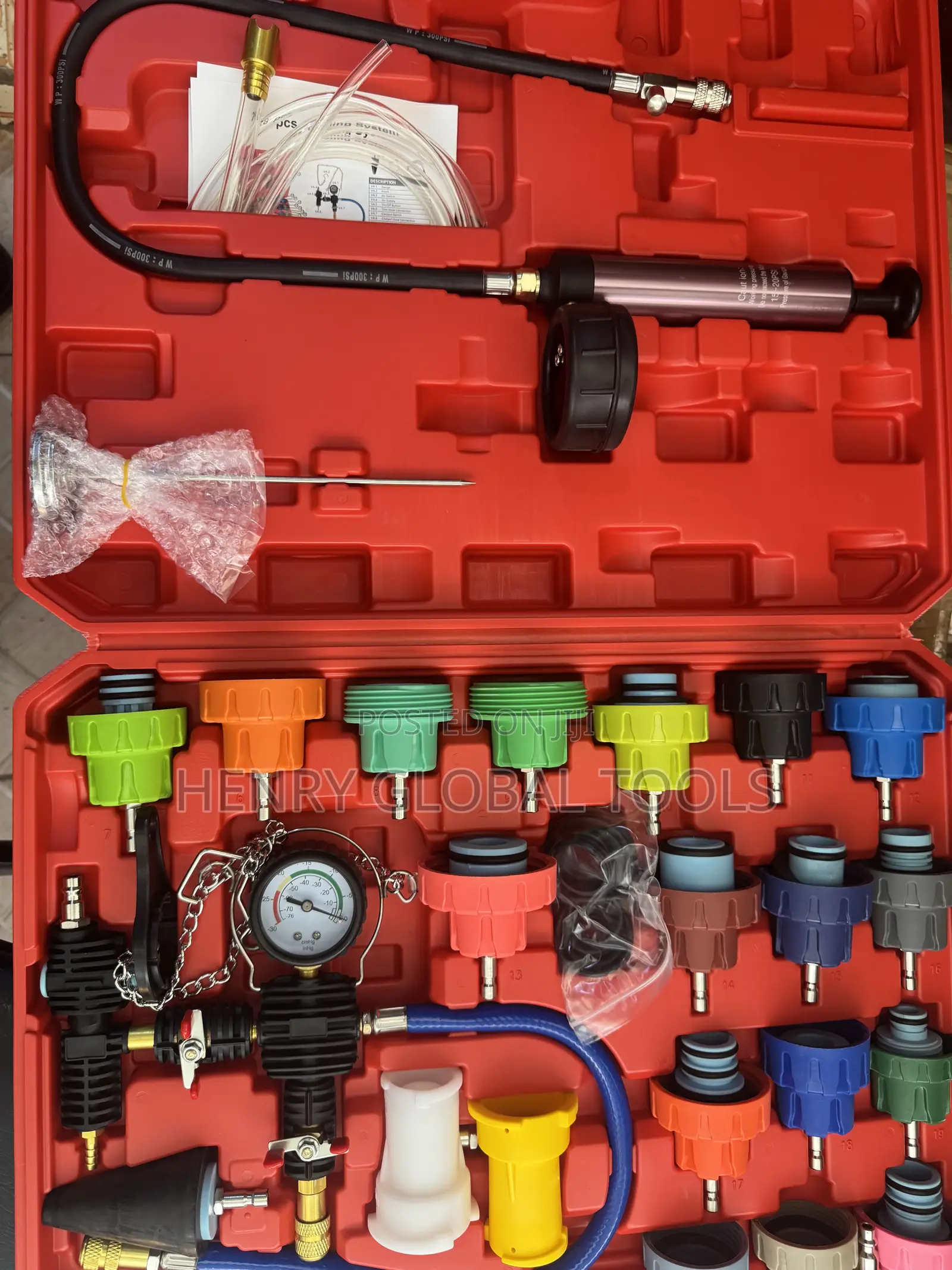 Radiator Tester Cooling System Pressure Test Kit – 28PCS