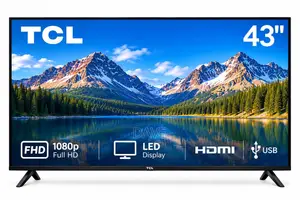 TCL 43-Inch LED Flat-Screen TV With Remote