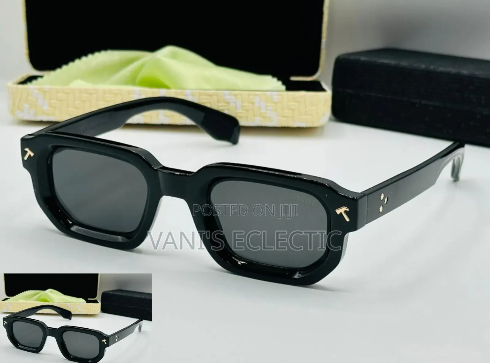 Sleek Rectangular Eyeglasses / Sunglasses