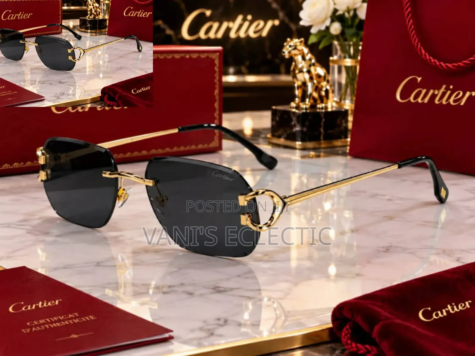 Sleek Rectangular Eyeglasses / Sunglasses