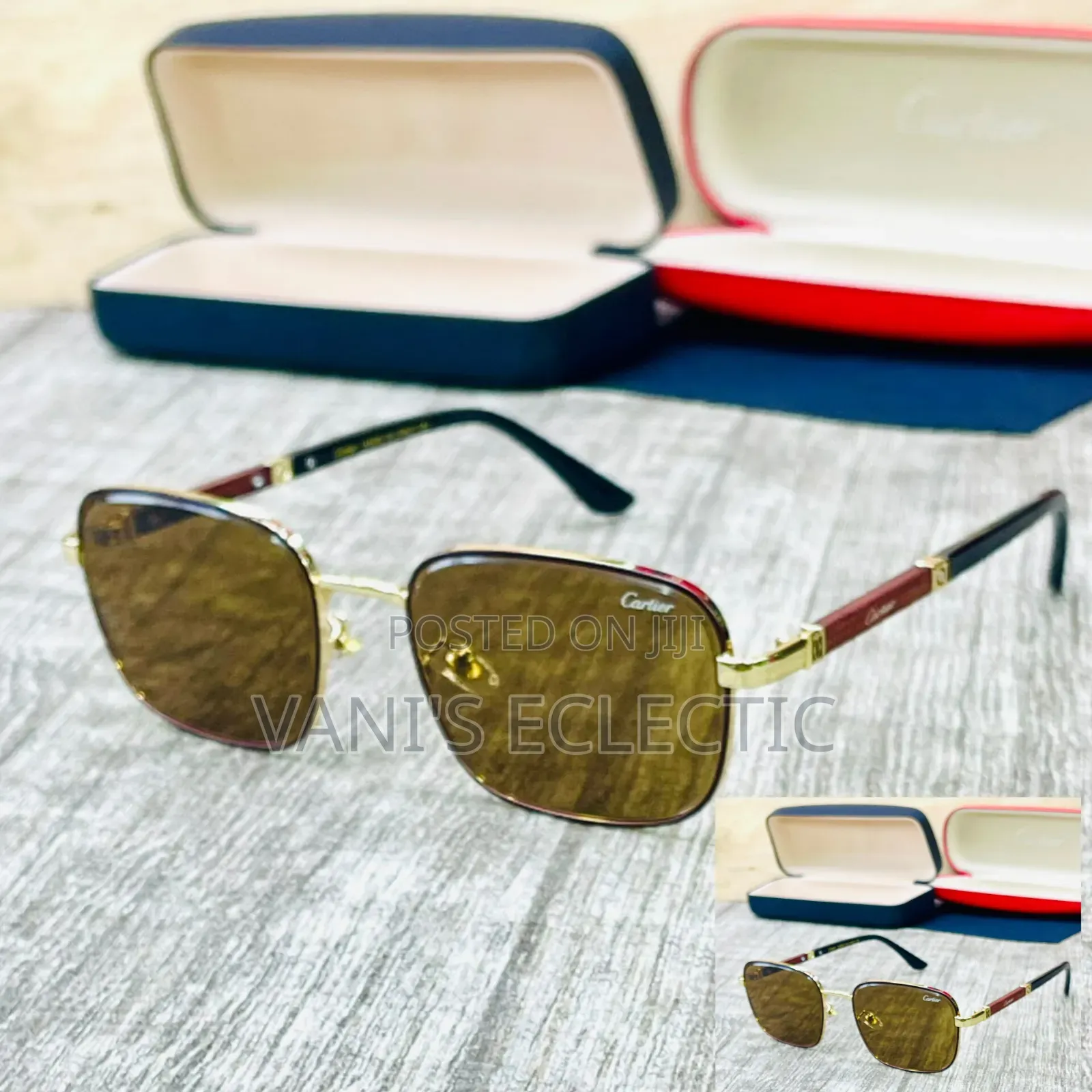 Sleek Rectangular Eyeglasses / Sunglasses