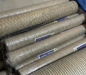 Galvanized Hexagon Chicken Net Wire Mesh / Poultry Netting