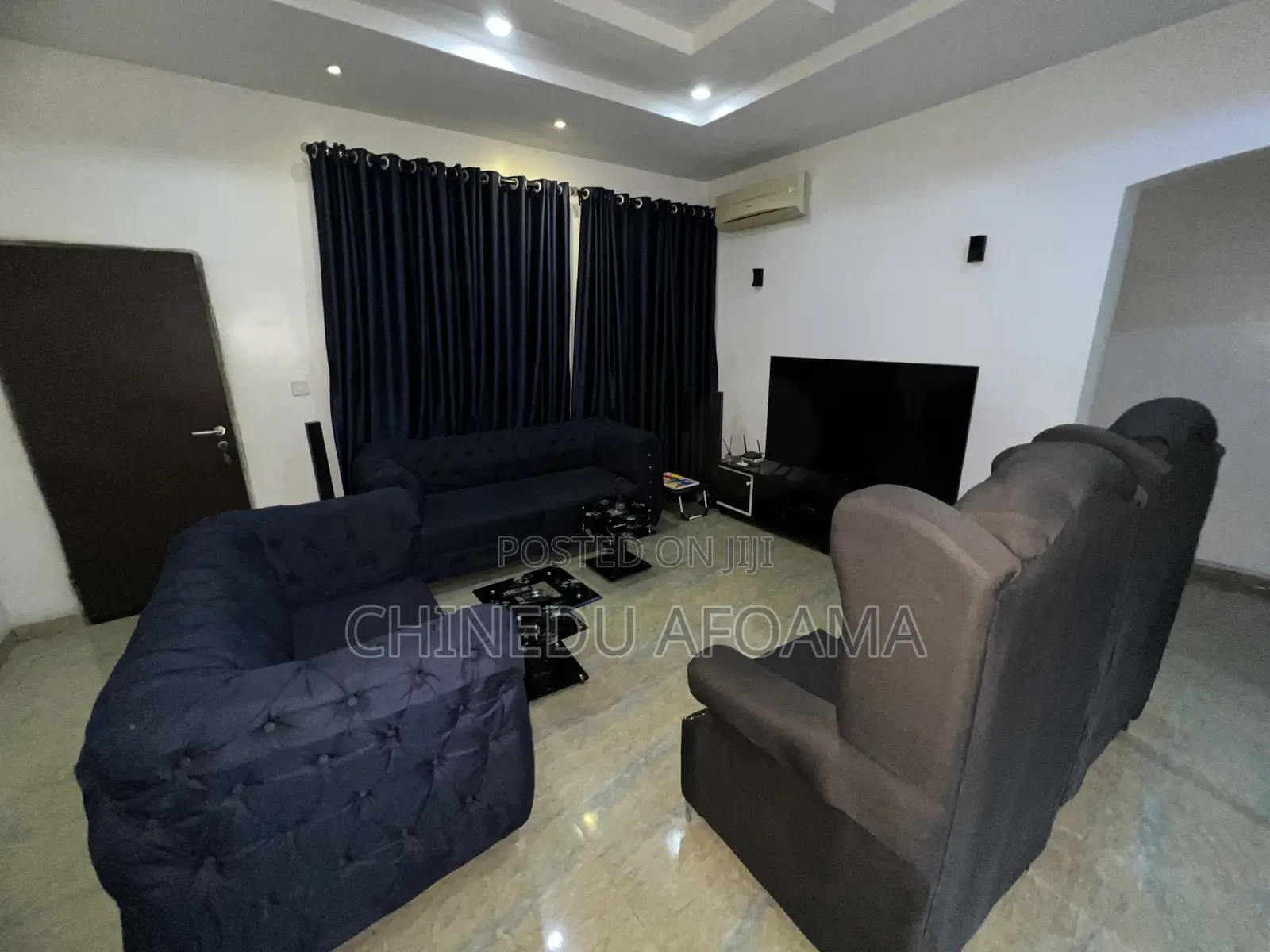 7 Seater Living Room Sofas (2 Free Stool)