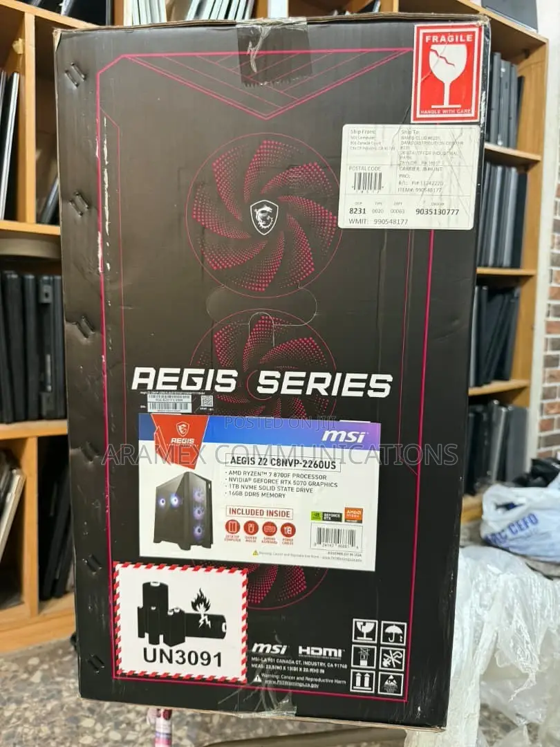New Desktop Computer MSI Aegis SE 10SI 16GB AMD Ryzen 7 SSD 1T