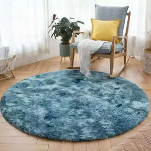 80 Cm Fluffy Round Rug- Comfy Mat Carpet