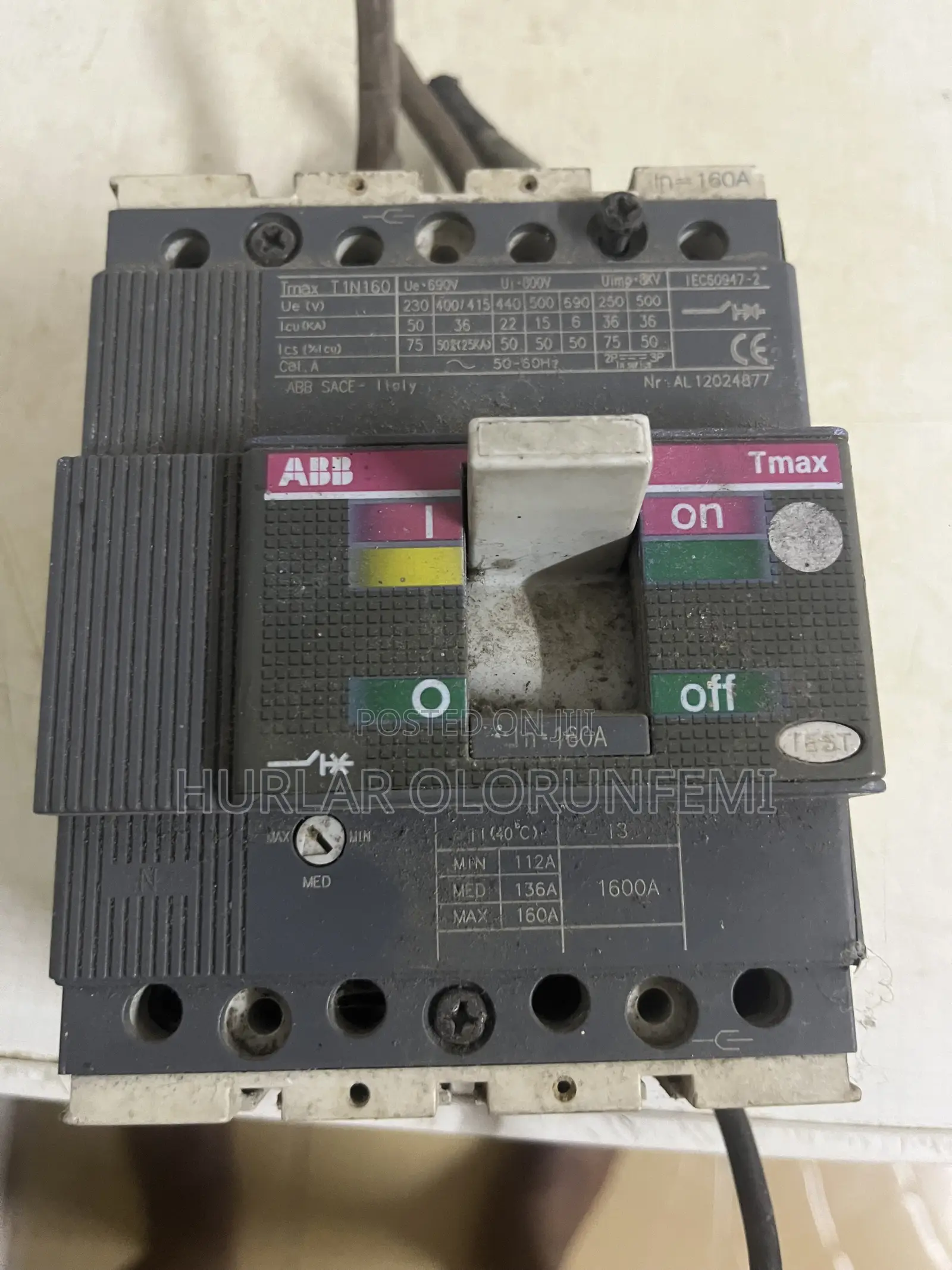160A Breaker 4pole