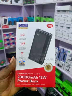 Original Itel 20000mAh 12W Fast Charging Power Bank (A1160)