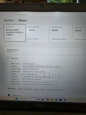 Laptop Dell Latitude 3520 8GB Intel Core i5 SSD 256GB