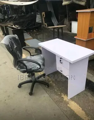 Table and Rolling Chair