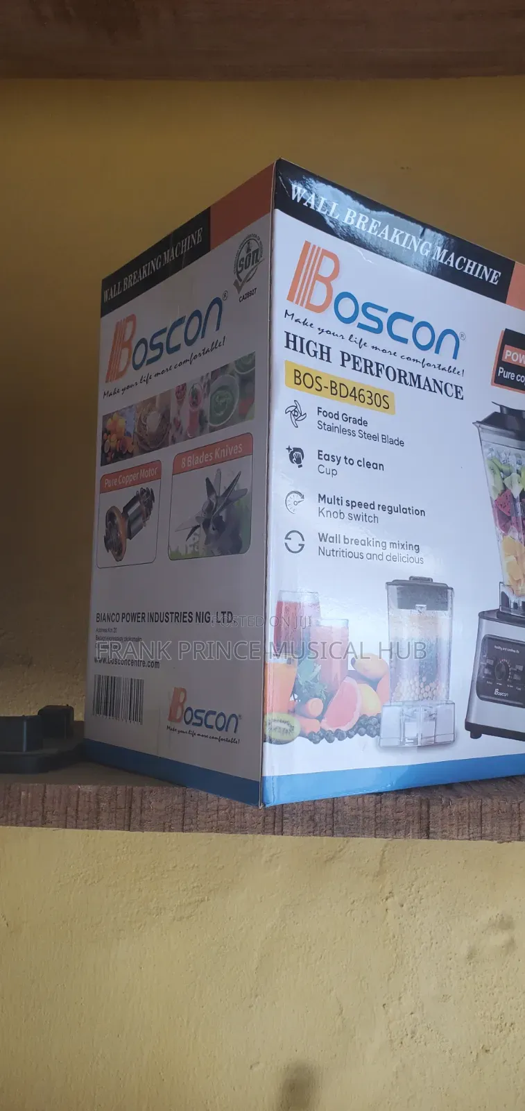 Boscon Commercial Wall Breaking Blender / Food Processor (BOS-BD4630S)