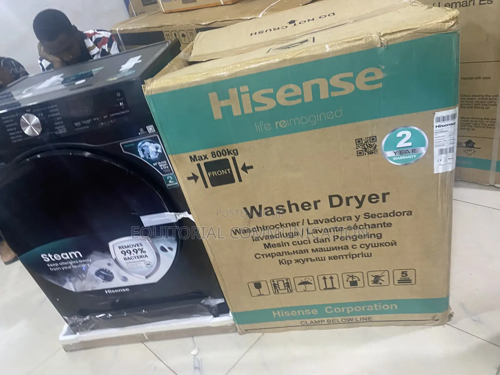 Hisense Automatic Wash Dry Combo Machine 8/5kg