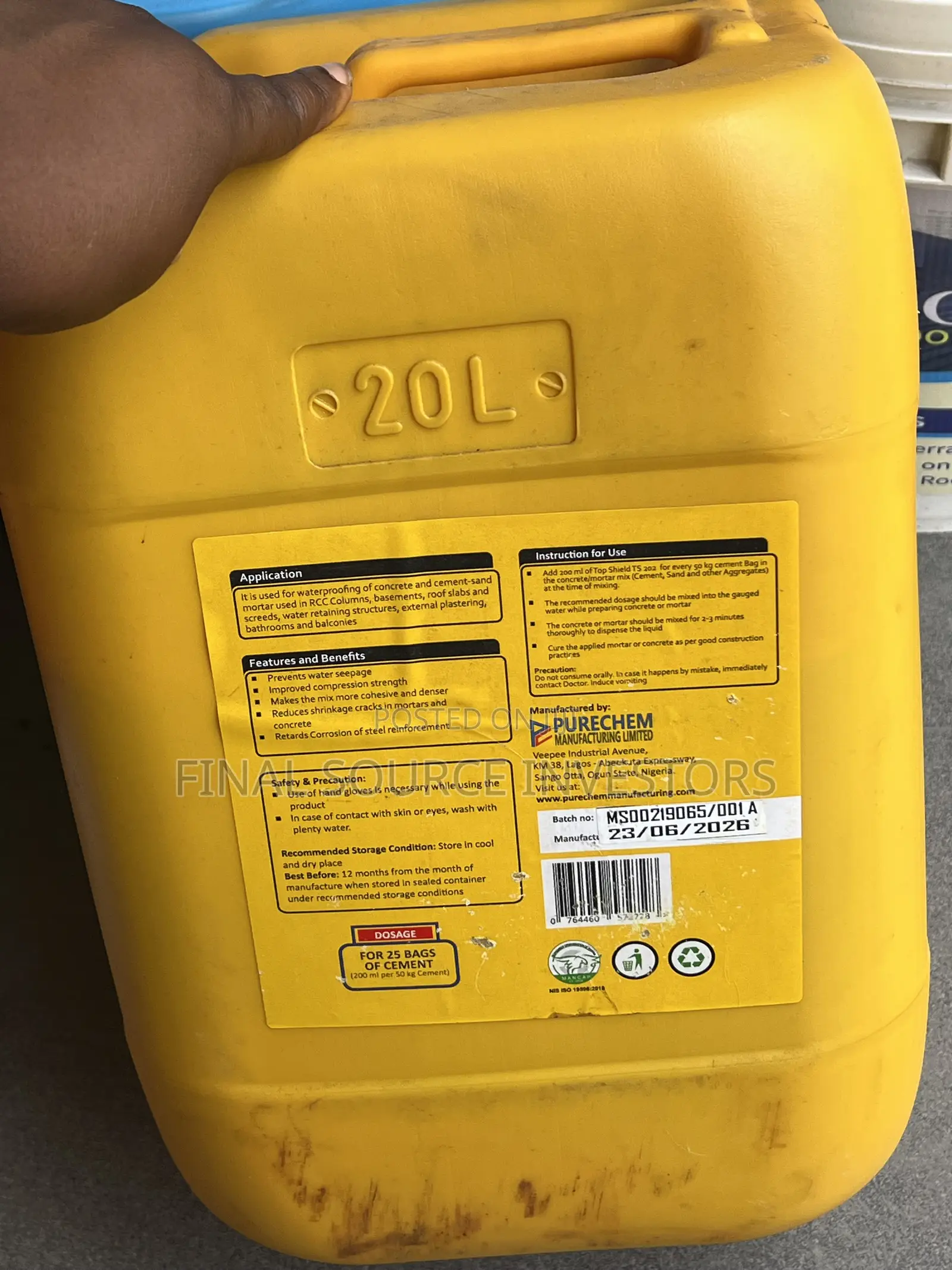 Top Shield TS 202 Waterproofing Compound