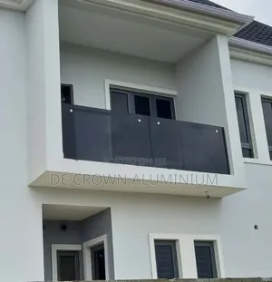 Black Glass Balcony Railings