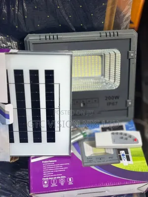 Original Rechargeable Flood Solar Light 200 Watts
