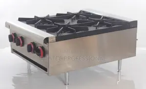 High Quality Commercial 4-Burner Gas Stove / Heavy Duty Countertop Gas
