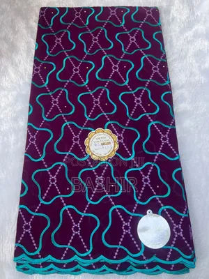 Premium Cotton Hollandais Atamfa – Embellished With Stone