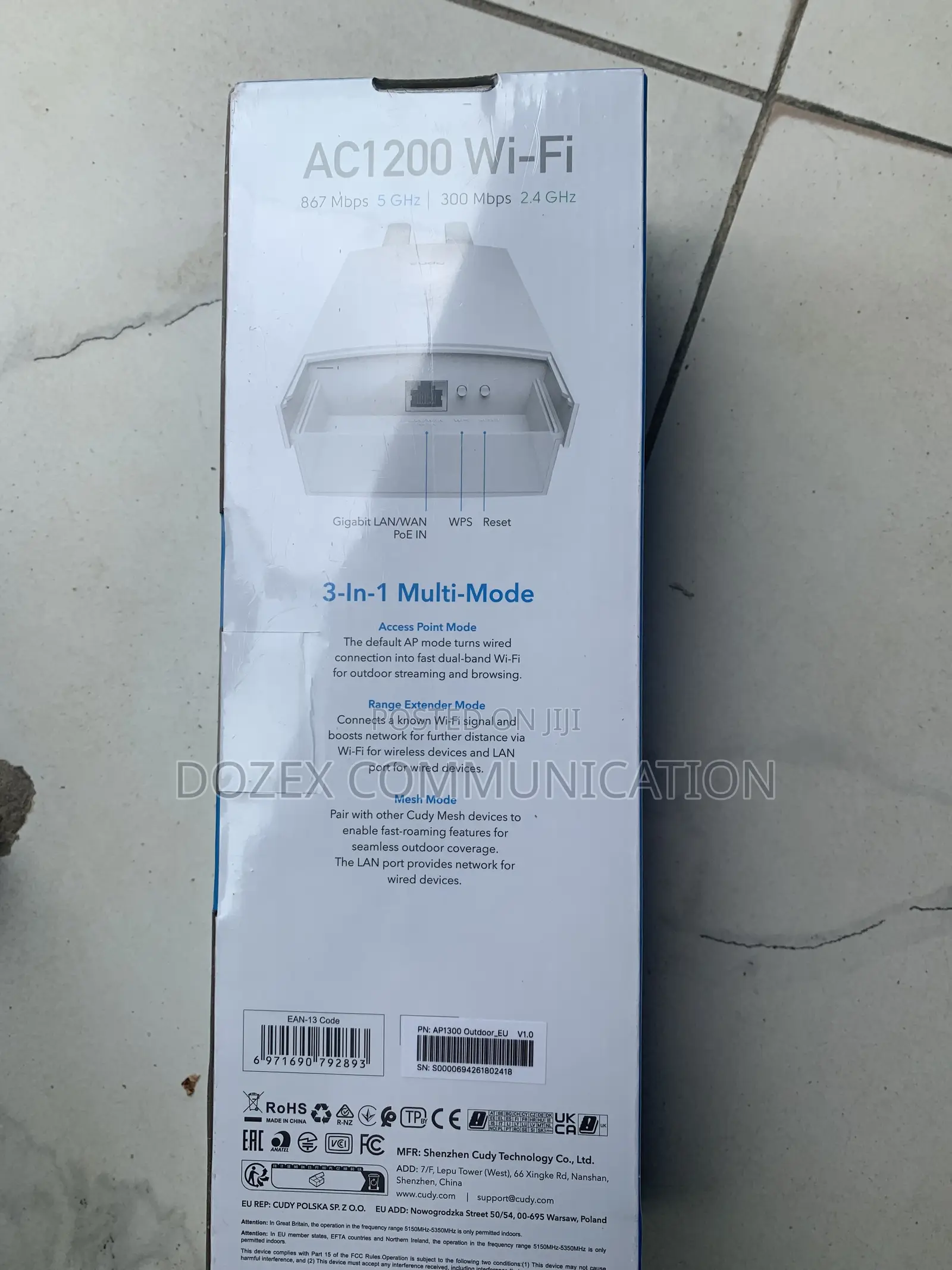 Cudy Ac1200 Gigabit Wireless Access Point