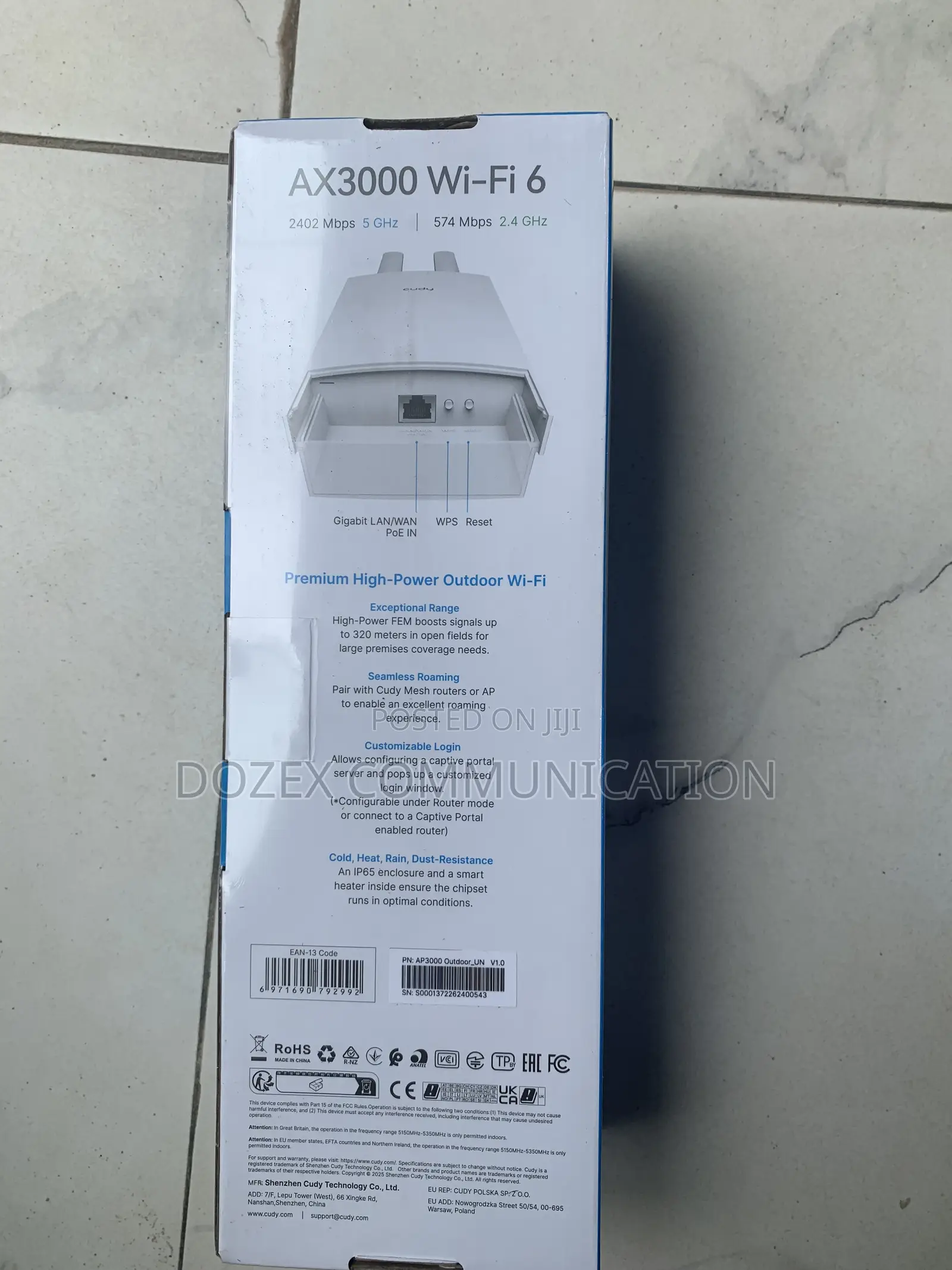 Cudy Ax3000 Outdoor Access Point