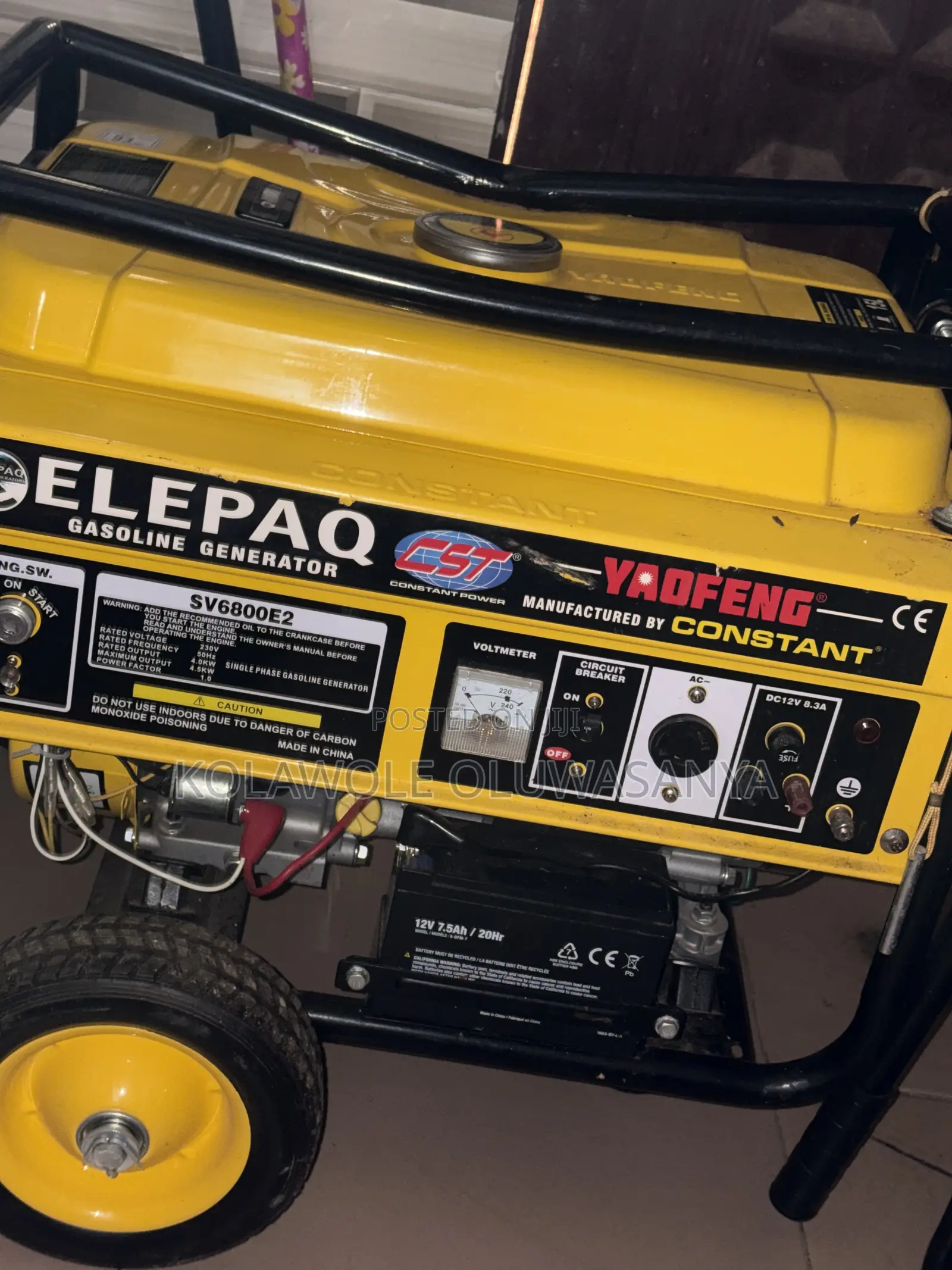 Elepaq 4.5KVA Constant Key Starter Generator