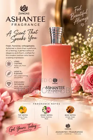 100ml Ashantee Perfume