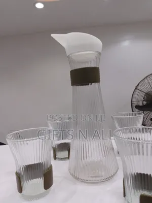 Ribbed Glass Just With 4 Cups