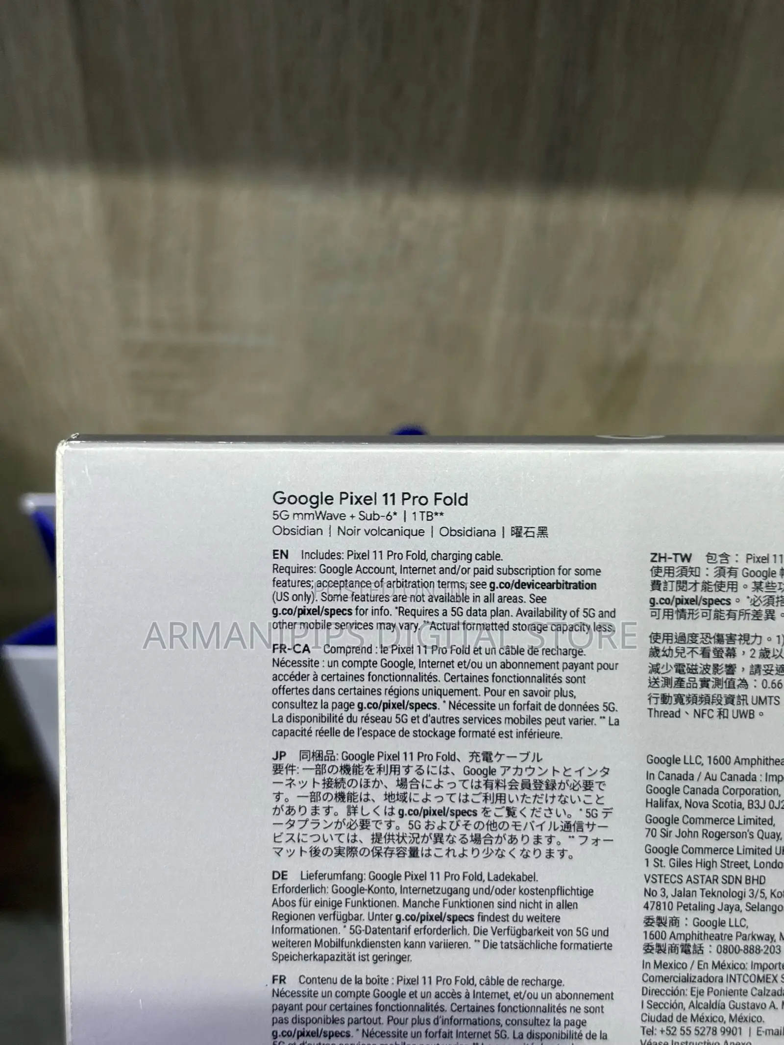 New Google Pixel 11 Pro Fold 1 TB Black